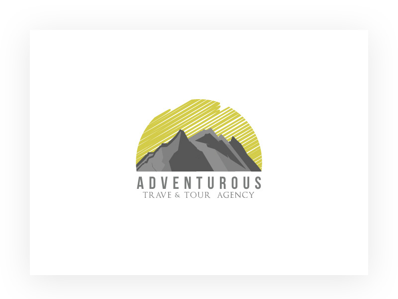 Adventurous- Concept Logo illustrator icon flat design summer mountain logo travel agency adventure trips travel