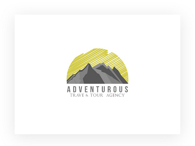 Adventurous- Concept Logo adventure flat design icon illustrator logo mountain summer travel travel agency trips