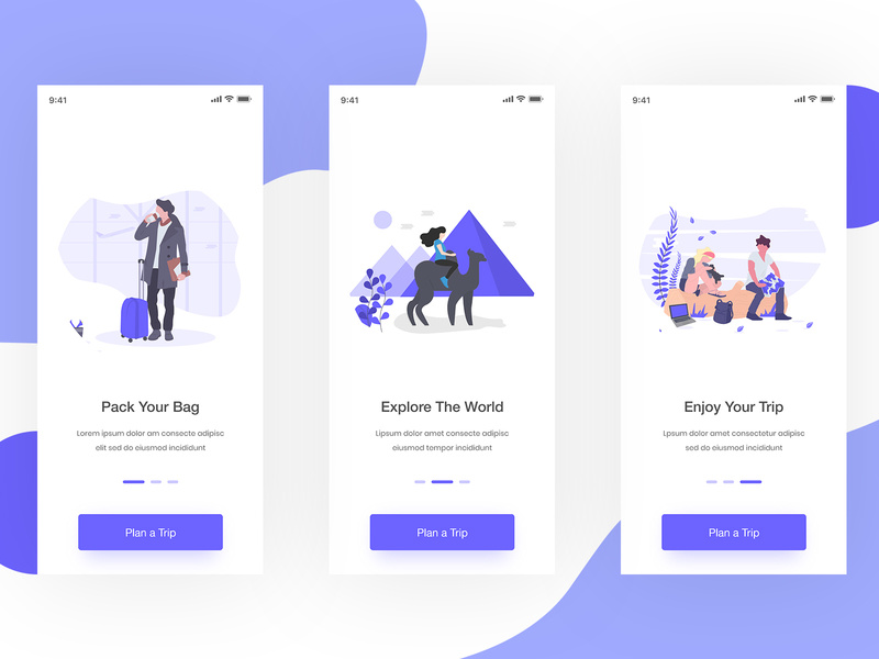 Travel App On Boarding Screen by Mamun🔥 on Dribbble
