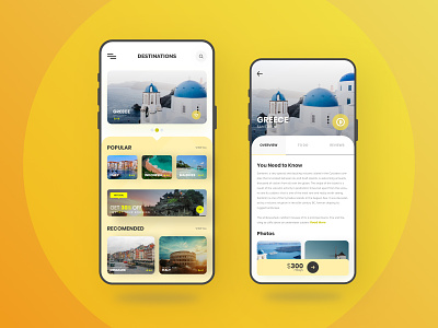 Travo - Minimal Traveling App agency app blue clean design flat minimal modern orange travel trip ui ux vector web