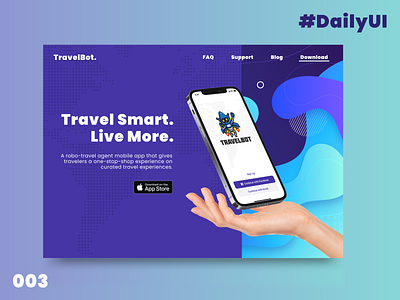 003 - Landing Page dailyui dailyui 003 design ui uidesign