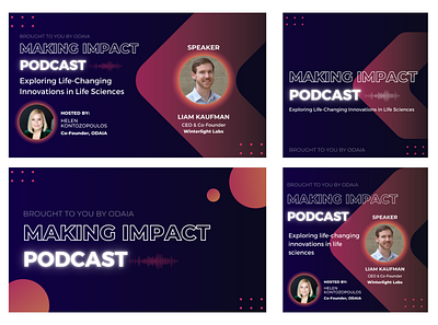 Podcast Series Design Digital Assets (cover, thumbnails, social) brand identity branding design design podcast socialmedia