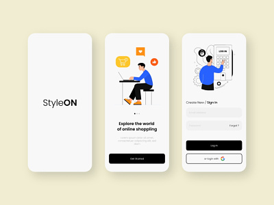 StyleON Ecommerce App UI