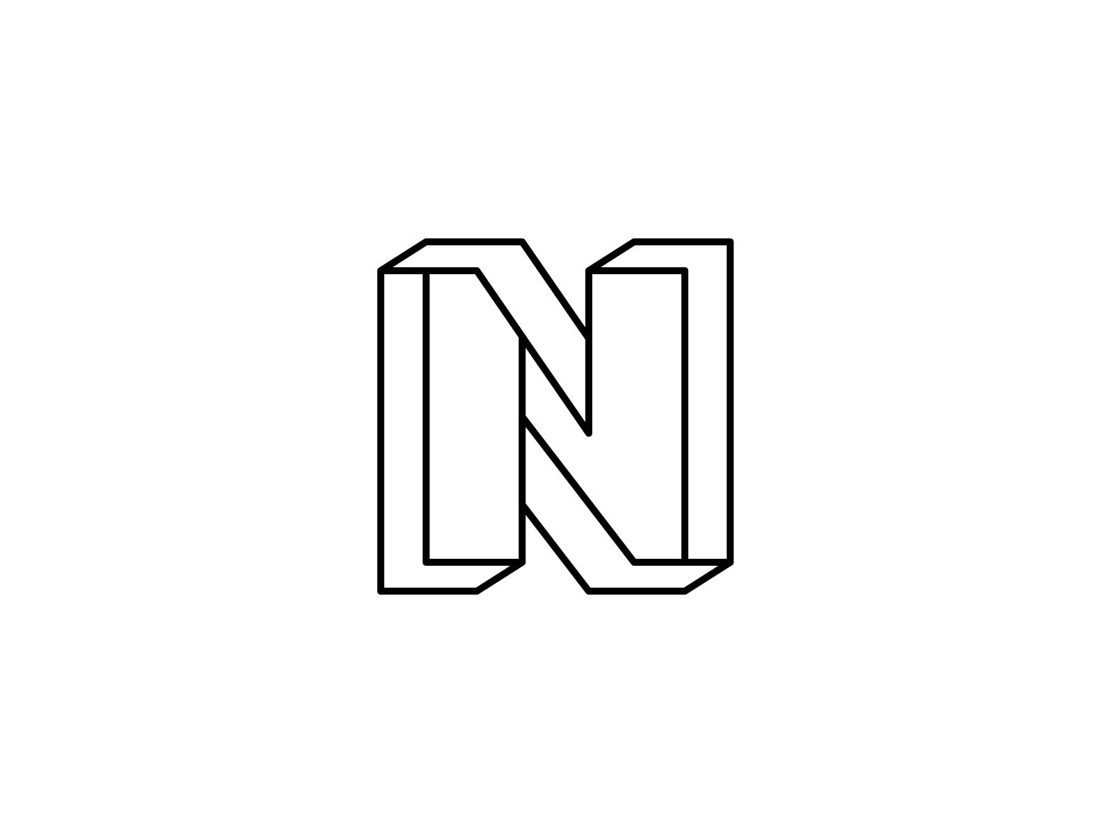 N Letter 3d Logo by Vivek Chandarana on Dribbble