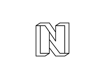 N Letter 3d Logo abstract logo branding company logo design illustration logo logo n minimal minimal n n letter logo ui ui ux vector