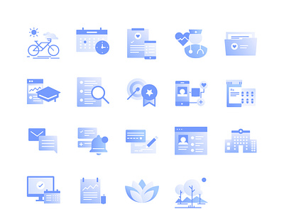 Health and lifestyle icons design healthcare icon illustration