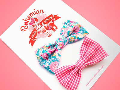 Bohemian Hair Bows logo package