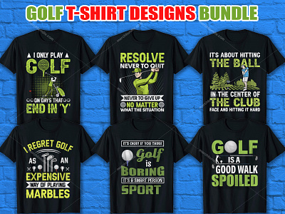 Golf T Shirt Design Bundle