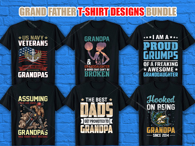 Grand Father T Shirt Design Bundle design free logo design grand father t shirts grand father shirt grand father t shitr graphic design illustration logo design branding typography design