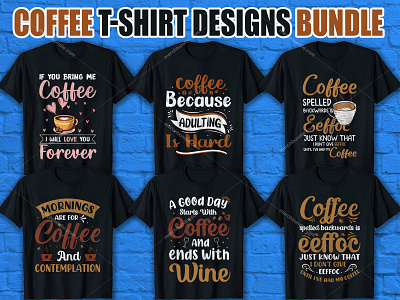 Coffee T Shirt Design Bundle coffee t shitr logo