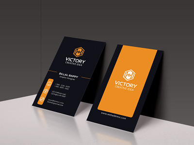 Modern Business Card blue branding business card cmyk corporate design idea illustrator logo photoshop print ready