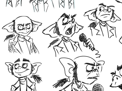 More of Simon Peters character design goblin mixed humanoid mayhem simon peters