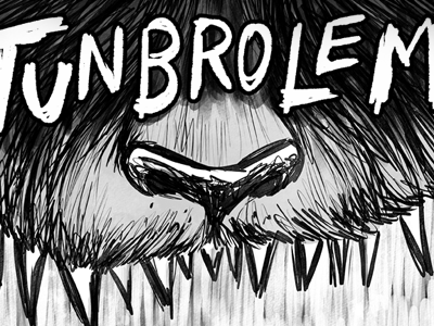 Tunbrolem Book One Cover comic comics greyscale monster teeth tunbrolem webcomic webcomics