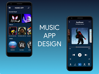 Music App Design Concept