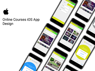 Online Learning Courses App Design