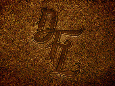 DFL Monogram apparel leather lettering monogram type typography