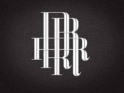 Triple R Monogram lettering monogram type typography
