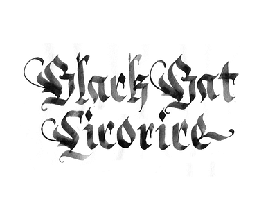 Black Bat Licorice calamo caligrafia calligraphy jackwhite letrismo letrista lettering typebrain