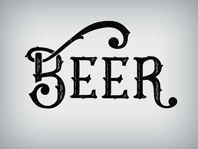 Beer 100daychallenge 100days beer calligraphy dailydrop dailytype handlettering lettering type typography