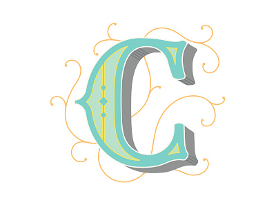 The Letter "C" 100daychallenge 100days c calligraphy dailydrop dailytype handlettering lettering type typography