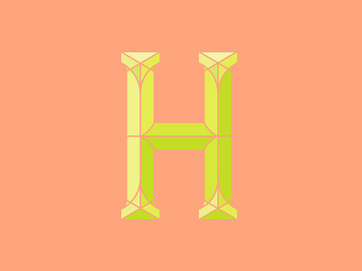 H customtype h handlettering letterh neon type typogrpahy