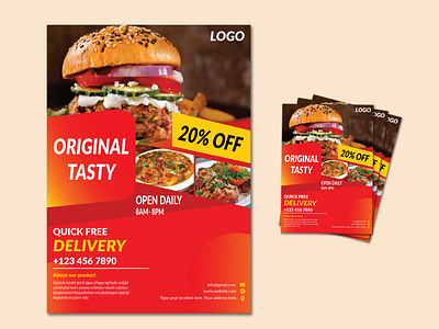 Burger ads Flyer Design