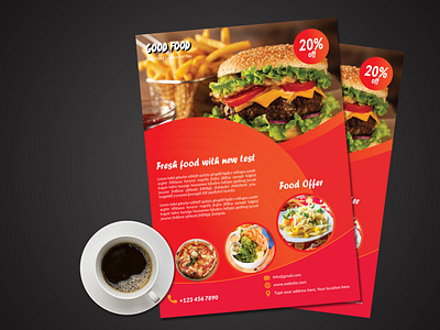 Food Flyer Design flyer flyer advertising flyer banner flyer brochure flyer business flyer corporate flyer design flyer mockup flyer print flyer template