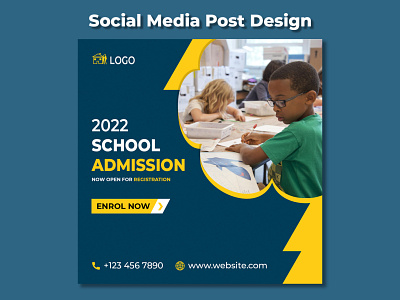 Social Media Post Design-School Admission