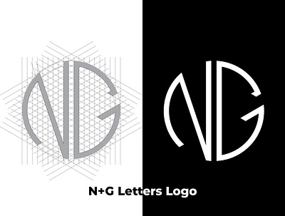 N+G Letters Logo/ Grid Logo brand logo branding design logo art