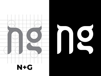 N+G Letters Logo Design brand logo