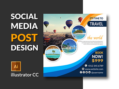 Social Media Post Design
Travel Banner