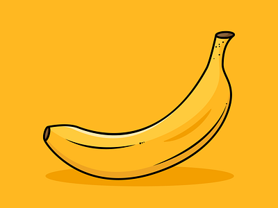 Banana 2d abdesig adobe illustrator art banana design flat flat design fruits graphic design illustration minimalistic simple