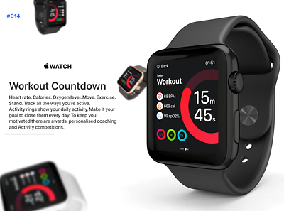 Daily UI #14- Countdown Timer app branding concept countdown countdowntimer daily daily 100 challenge daily ui dailyui dailyuichallenge iwatch landingpage minimal new template for watch faces ui ux watch ui web workout workout countdown