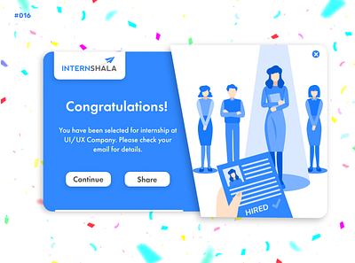 Daily UI #16 - Pop-Up/Overlay app branding challenge daily daily 100 challenge dailyui dailyuichallenge design illustration internsala popup logo overlay in web popup for website ui ui design uiux ux wed design