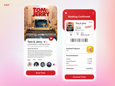 Daily UI #17 - Ecommerce mail receipt app ui design daily daily 100 challenge dailyuichallenge fresh ui design moive ticket movie recipe recipe ui recipe ui design tom and jerry tom and jerry movie ui ui design ui shorts ui ux design uidesign ux ux design