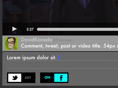 Social Toggles comment futura toggle