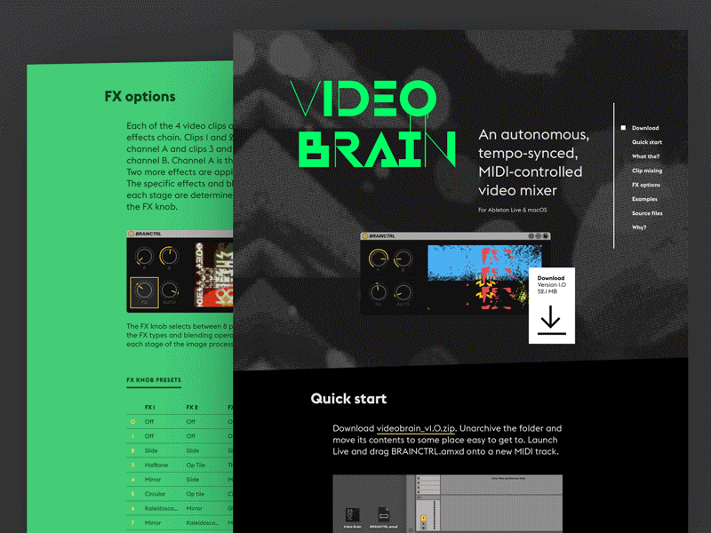 Video Brain Released 2014 videomixer website