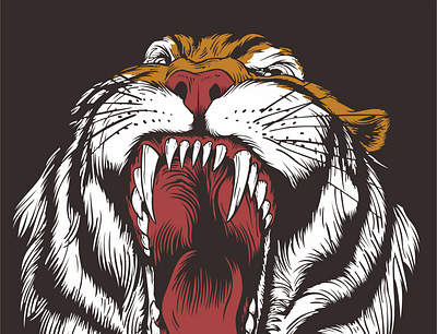Tiger Vector in CorelDraw coreldraw design graphic design illustration