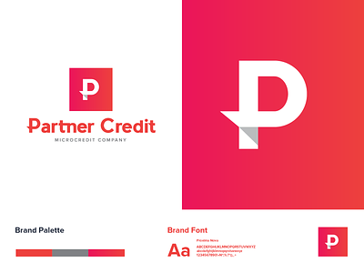 Partner Credit branding business company credit design finance finance business graphic identity logo logo a day logodesign logotype money typography vector