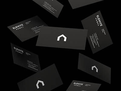 Elevate Homes branding card cards design graphic home homes house identity logo logodesign stationary typography vector
