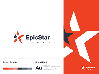 logo Epic Star branding design dribbble epic game games graphic logo logo a day logotype red star typography vector