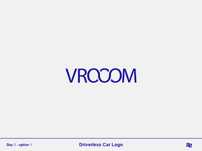 Vrooom logo art branding clean design flat graphic design icon logo minimal vector