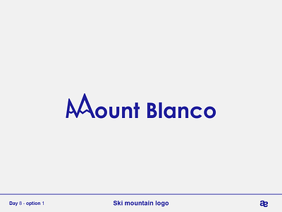 Ski mountain logo art branding clean design flat graphic design icon logo minimal vector
