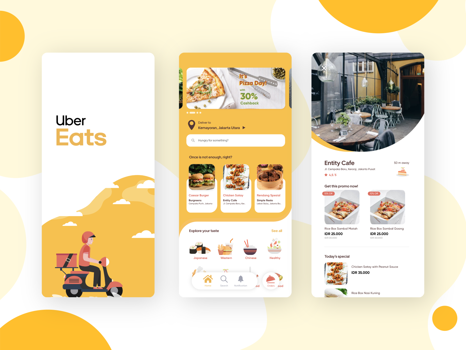 Uber Eats App Redesign by Fizri Adiyesa on Dribbble