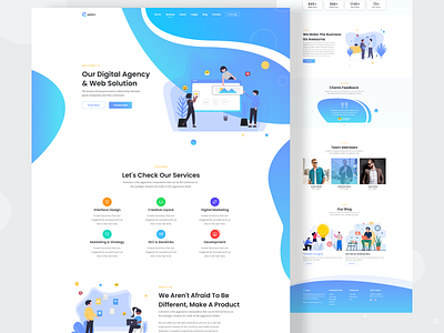 Digital Agency Website Landing Page