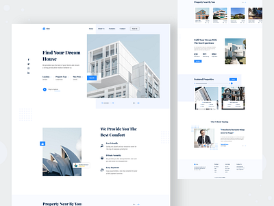 Real Estate Landing Page 2021 trend design agent architecture best design best designer design home interior landing page minimalist property real estate agency real estate landing page real estate property realestate ui uidesign uiux web design