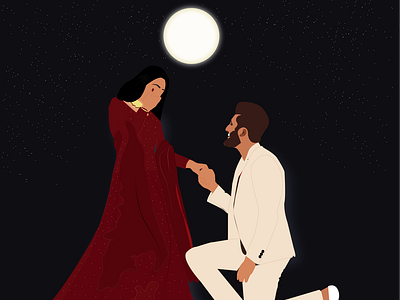 illustration of a famous couple in Pakistan!