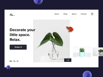 Daily UI #003 Landing Page daily 100 challenge dailyui figma landing page design plants webdesign