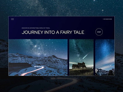 Travel. Journey into a fairy tale 2022 trends a fabulous journey after effects animation art direction creative design journey trip ui ui animation ui elements ux video web web design web-design website website animation world