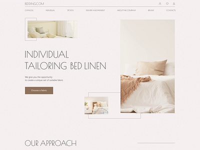 Bed linen bed linen bed linen bedroom design ecomerce landing landing page linen minimal modern shop typography ui ux web design website website bed linen